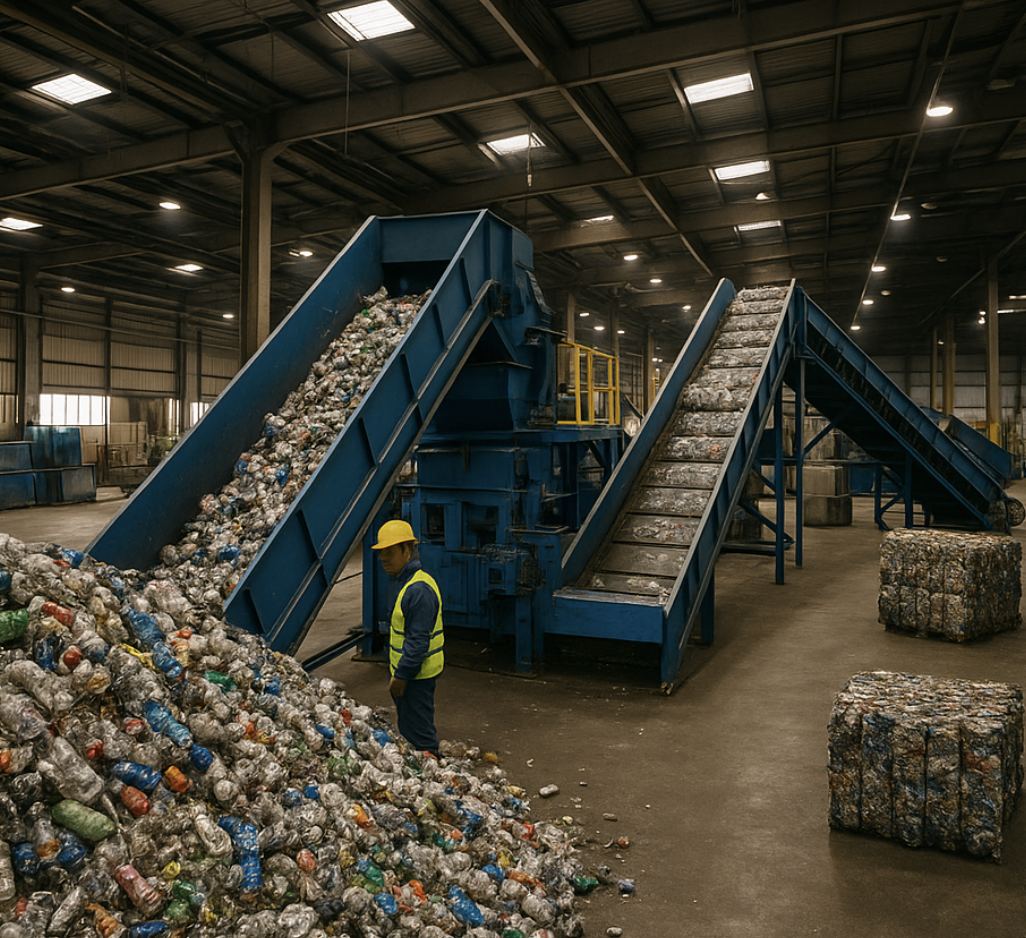 Recycling operations and factory floor